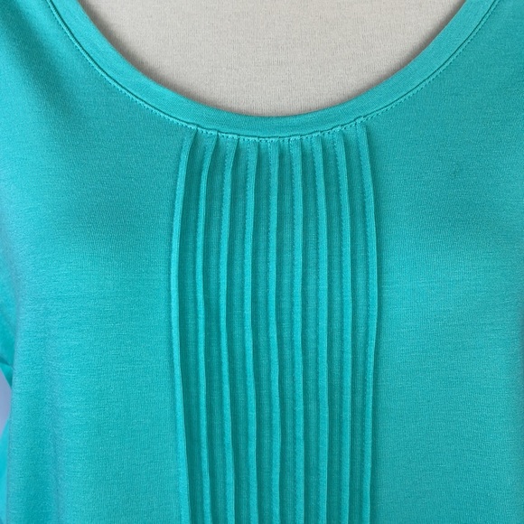 Lands' End Mint Green Front Pleated Tank Top - Size XL - Picture 3 of 10